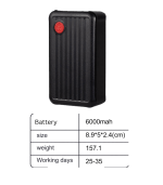 Wireless GPS Tracker - 6000 mah Battery