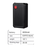 Wireless GPS Tracker - 6000 mah Battery