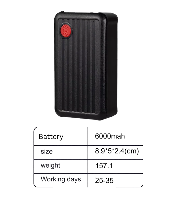 Wireless GPS Tracker - 6000 mah Battery